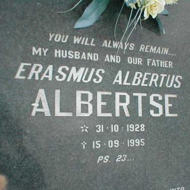 ALBERTSE Erasmus Albertus 1928-1995