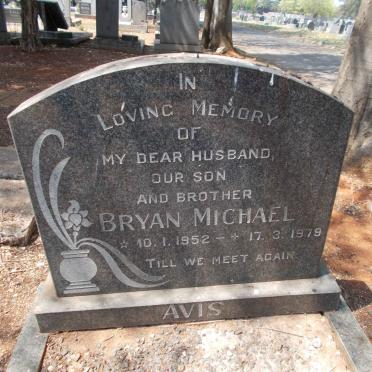 AVIS Bryan Michael 1952-1979