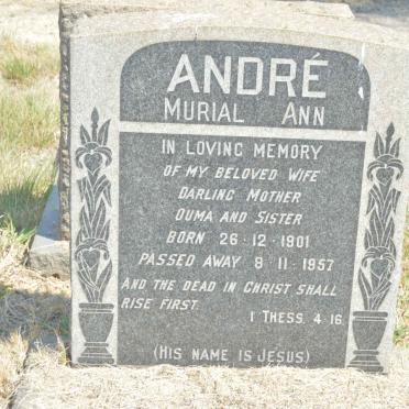 ANDRÉ Muriel Ann 1901-1957