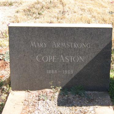 ASTON Mary Armstrong, COPE 1888-1969