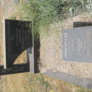ADAMSON Robert 1928-2008 &amp; Emily 1934-2003 :: ADAMSON Stanley Calvin 1955-1989