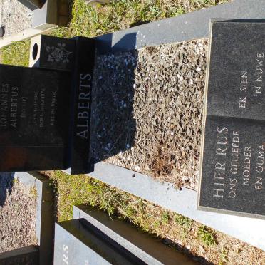 ALBERTS Johannes Albertus 1916-1976 &amp; Nekkie 1926-1985