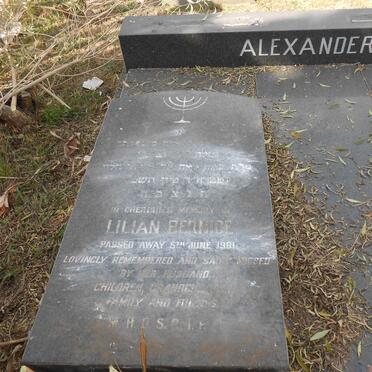 ALEXANDER Lilian Bernice -1981