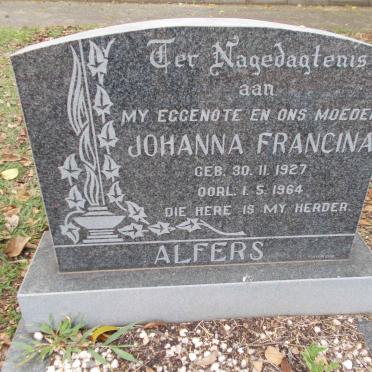 ALFERS Johanna Francina 1927-1964