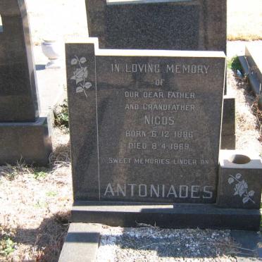 ANTONIADES Nicos 1896-1969