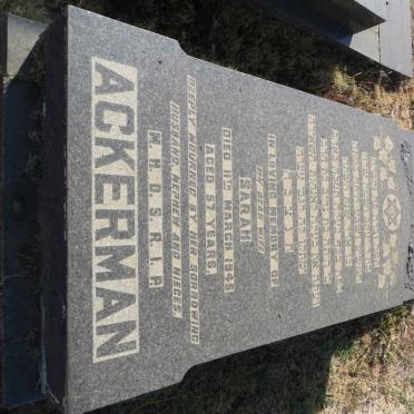 ACKERMAN Sarah -1945
