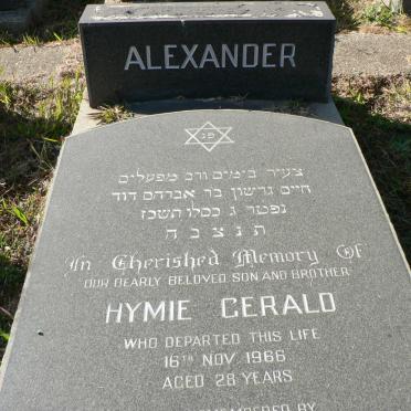 ALEXANDER Hymie Gerald -1966