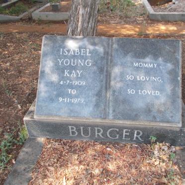 BURGER Isabel Young Kay 1909-1979