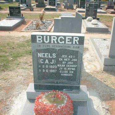 BURGER C.A.J. 1923-1997