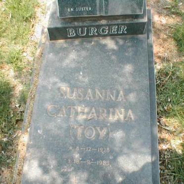 BURGER Susanna Catherina 1928-1983