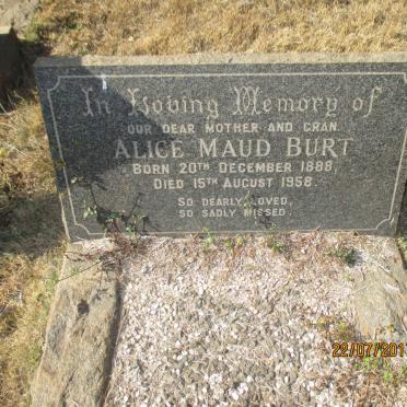 BURT Alice Maud 1888-1958