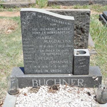 BÜCHNER Petrus Johannes 1879-1957 &amp; Maria Magdalena 1916-1985