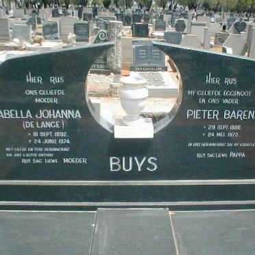 BUYS Pieter Barend 1886-1973 &amp; Isabella Johanna DE LANGE 1892-1974