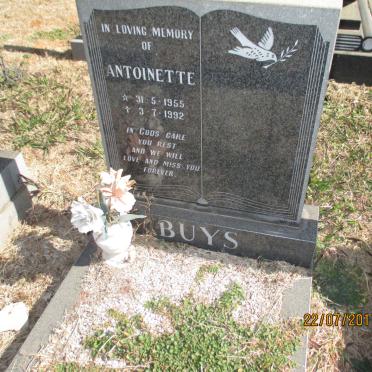 BUYS Antoinette 1955-1992