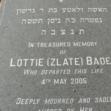 BADER Lottie -2005