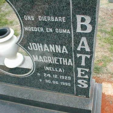 BATES Johanna Magrietha 1929-1995