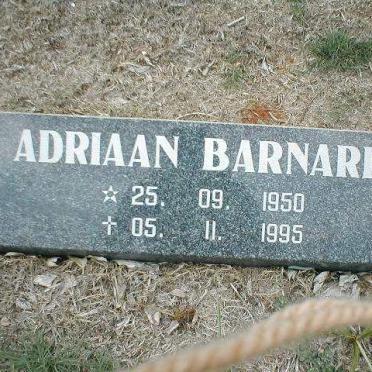 BARNARD Adriaan 1950-1995