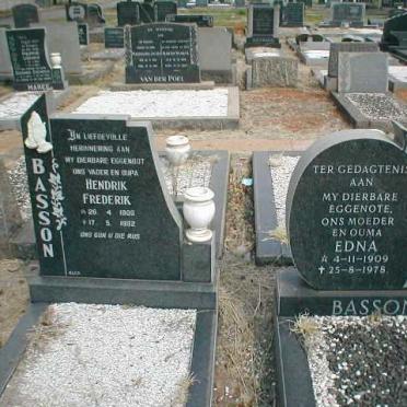BASSON Hendrik Frederick 1908-1982 :: BASSON Edna 1909-1978