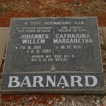 BARNARD Johannes Willem 1919-1983 &amp; Catharina Margaretha 1931-