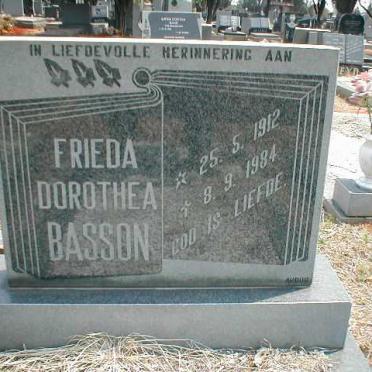 BASSON Frieda Dorothea  1912-1984