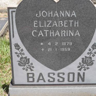BASSON Johanna Elizabeth Catharina 1879-1959