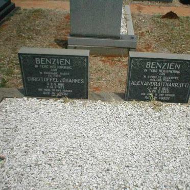 BENZIEN Christoffel Johannes 1915-1987 &amp; Alexandra THARRATT 1915-1980