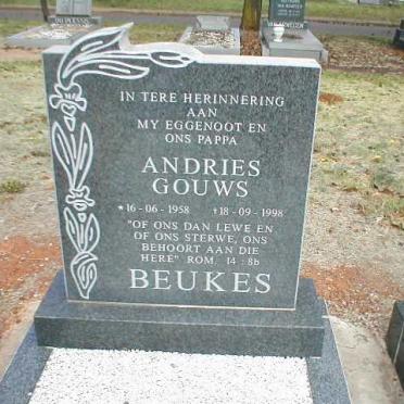 BEUKES Andries Gouws 1958-1998