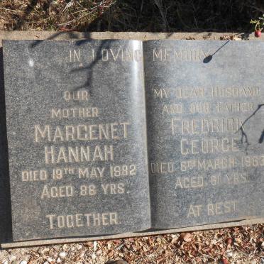 BEATON Frederick George -1963 &amp; Margaret Hannah -1982