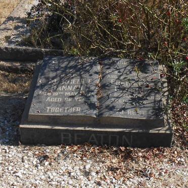 BEATON Frederick George -1963 &amp; Margaret Hannah -1982