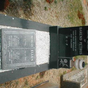 BEER Barend Petrus, de :: DE BEER Maud Ellen 1922-2001