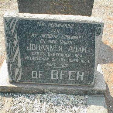 BEER Johannes Adam, de 1894-1954