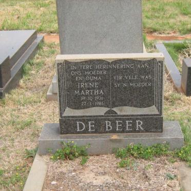 BEER Irene Martha, de 1931-1981
