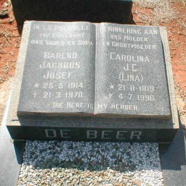 BEER Barend Jacobus Josef, de 1914-1970 &amp; Carolina J.C. 1919-1996