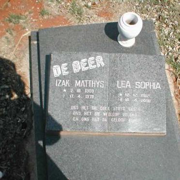 BEER Izak Matthys, de 1909-1979 &amp; Lea Sophia 1912-2000