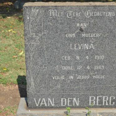 BERG Levina, van den 1910-1969