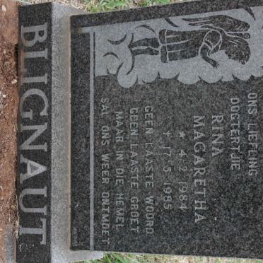 BLIGNAUT Rina Magaretha 1984-1985
