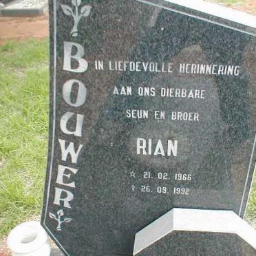 BOUWER Rian 1966-1992
