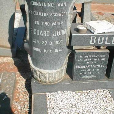 BOLD Richard John 1932-1970 :: BOLD Robbert Bennett 1961-1985