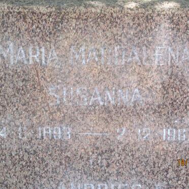BOTHMA Andries Jacobus 1889-1964 &amp; Maria Magdalena Susanna 1893-1963