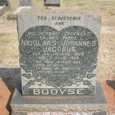 BOOYSE Nicolaas Johannes Jacobus 1922-1956