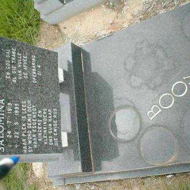 BOOYSEN Maria Salomina 1919-1995