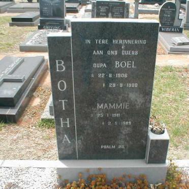 BOTHA Boel 1906-1980 &amp; ? 1911-1989