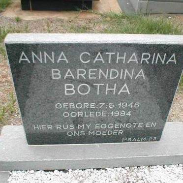 BOTHA Anna Catharina Barendina 1946-1994