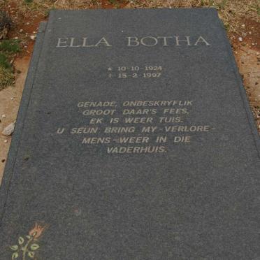 BOTHA Ella 1924-1997