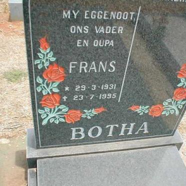 BOTHA Frans 1931-1995