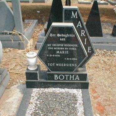 BOTHA Marie 1936-1986