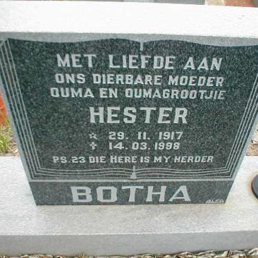 BOTHA Hester 1917-1998