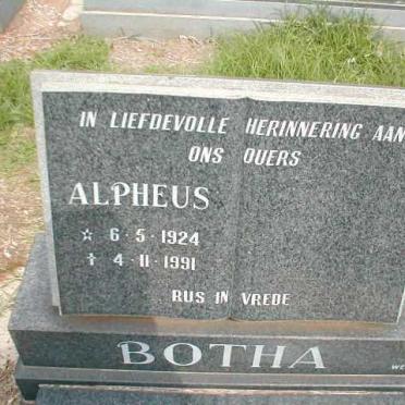 BOTHA Alpheus 1924-1991