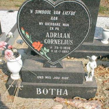 BOTHA Adriaan Cornelius 1930-1997
