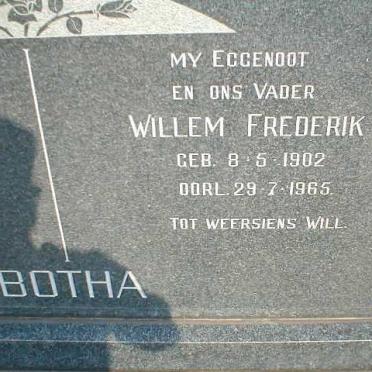 BOTHA Willem Frederik 1902-1965